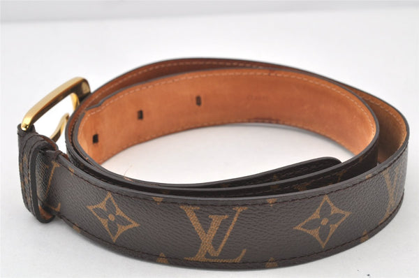 Authentic Louis Vuitton Monogram Ceinture Ellipse Belt 85cm 33.5" M6919 LV 4061K