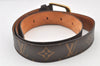 Authentic Louis Vuitton Monogram Ceinture Ellipse Belt 85cm 33.5" M6919 LV 4061K