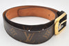 Authentic Louis Vuitton Monogram Ceinture Ellipse Belt 85cm 33.5" M6919 LV 4061K