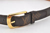Authentic Louis Vuitton Monogram Ceinture Ellipse Belt 85cm 33.5" M6919 LV 4061K