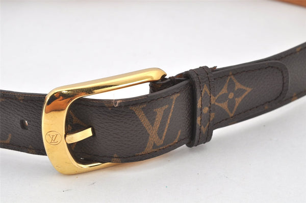 Authentic Louis Vuitton Monogram Ceinture Ellipse Belt 85cm 33.5" M6919 LV 4061K