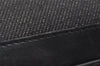 Authentic GUCCI Web Sherry Line Hand Bag Pouch Canvas Leather 92820 Black 4062I