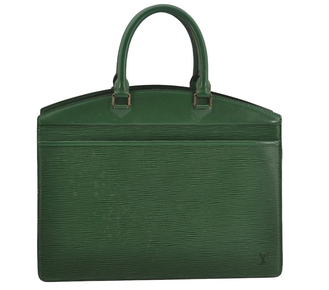 Authentic Louis Vuitton Epi Riviera Hand Bag Green M48184 LV 4064J
