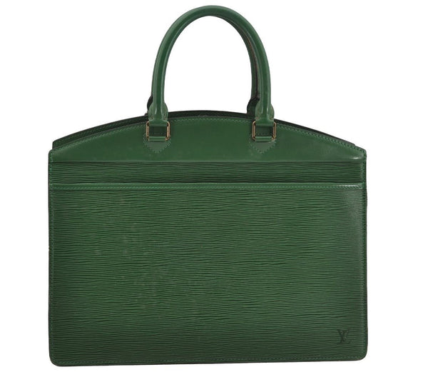 Authentic Louis Vuitton Epi Riviera Hand Bag Green M48184 LV 4064J