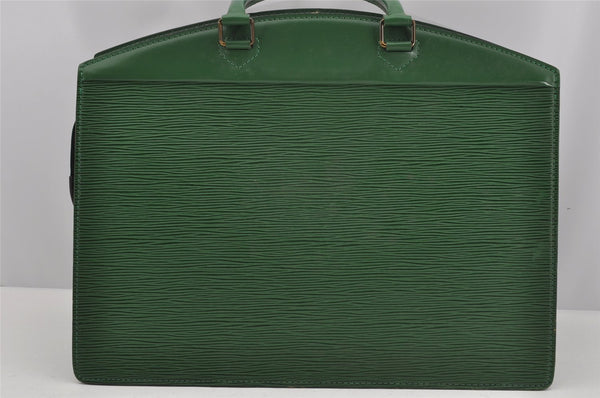 Authentic Louis Vuitton Epi Riviera Hand Bag Green M48184 LV 4064J