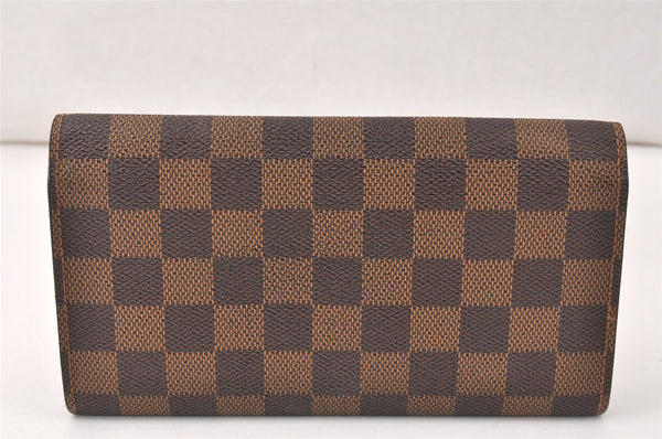 Authentic Louis Vuitton Damier Pochette Porte Monnaie Credit N61725 Wallet 4064K