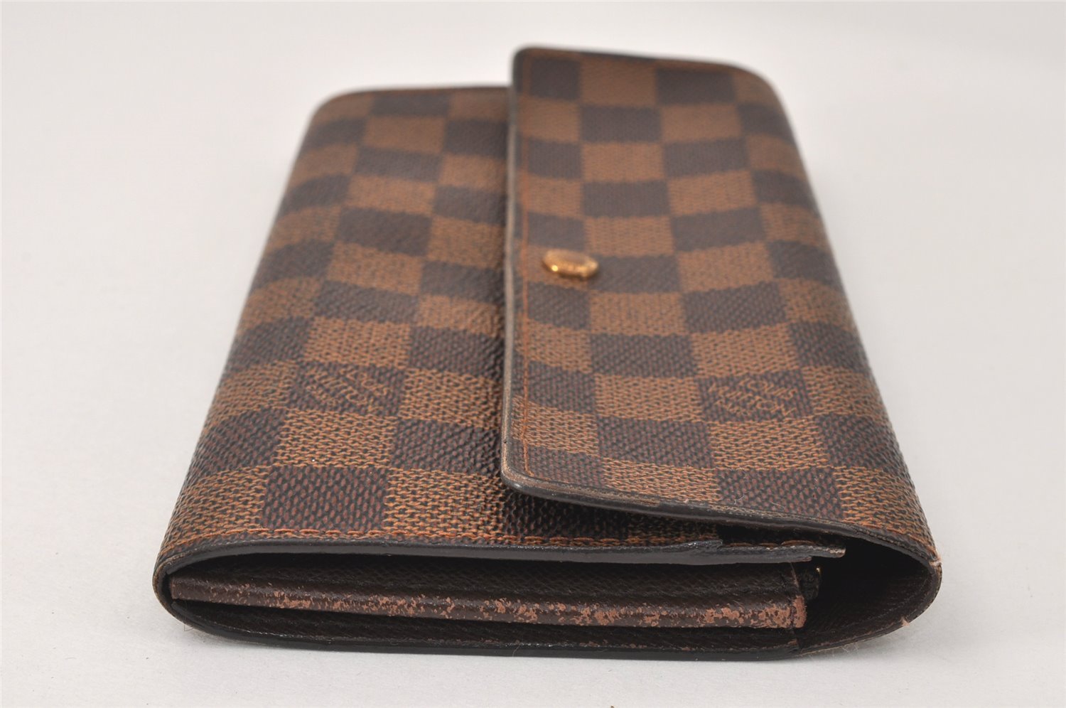 Authentic Louis Vuitton Damier Pochette Porte Monnaie Credit N61725 Wallet 4064K