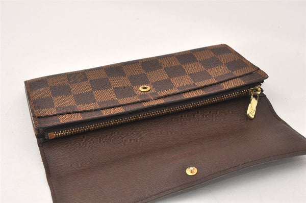 Authentic Louis Vuitton Damier Pochette Porte Monnaie Credit N61725 Wallet 4064K