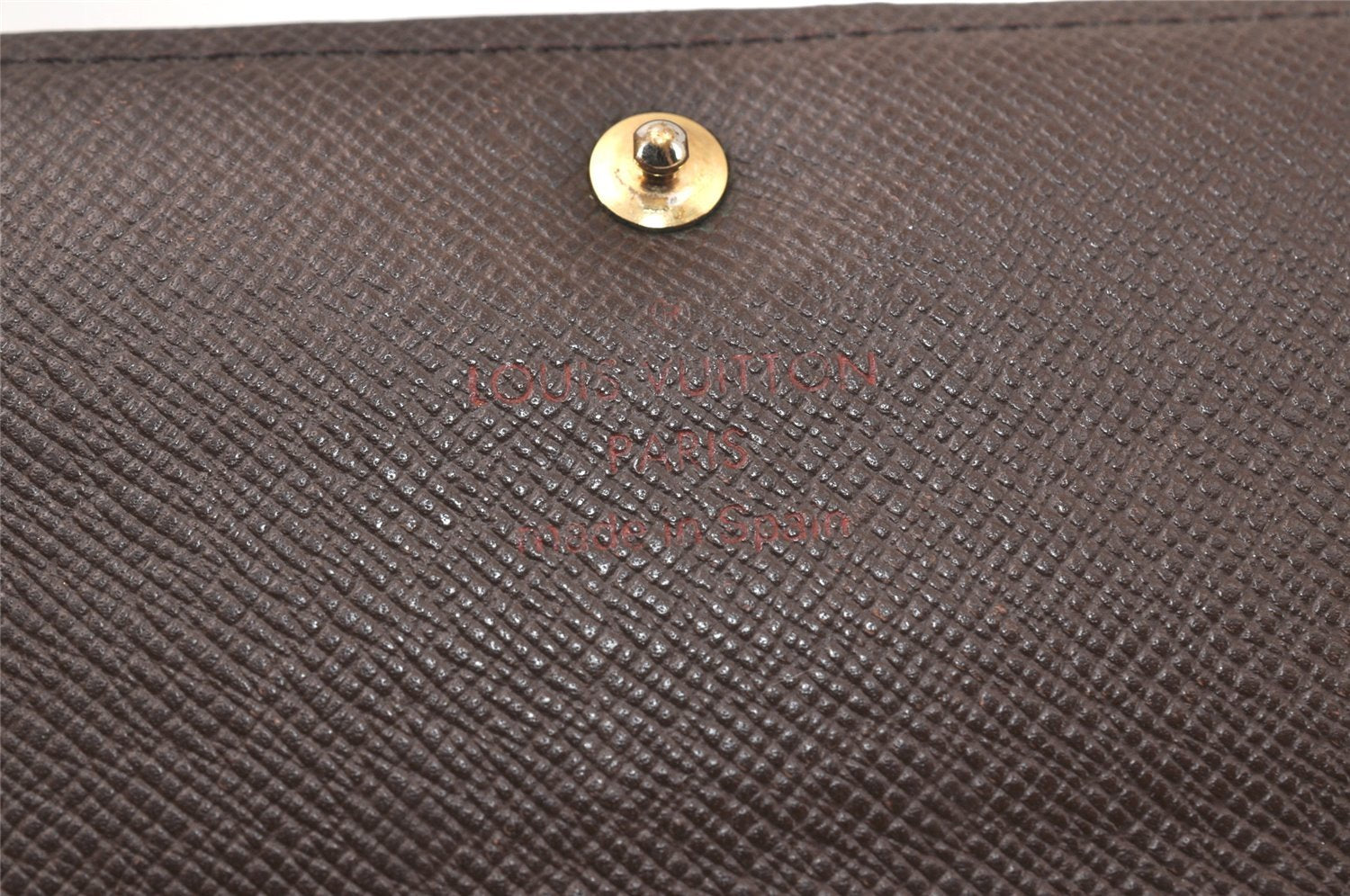 Authentic Louis Vuitton Damier Pochette Porte Monnaie Credit N61725 Wallet 4064K