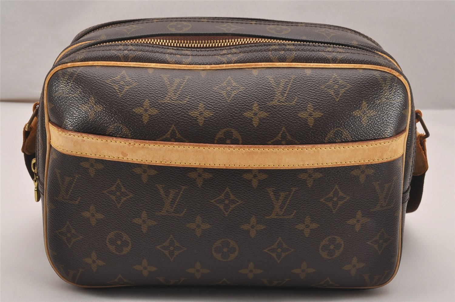 Authentic Louis Vuitton Monogram Reporter PM Shoulder Cross Bag M45254 LV 4065J