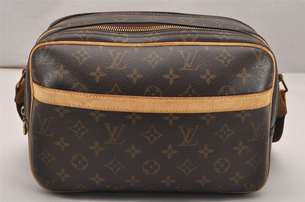 Authentic Louis Vuitton Monogram Reporter PM Shoulder Cross Bag M45254 LV 4065J