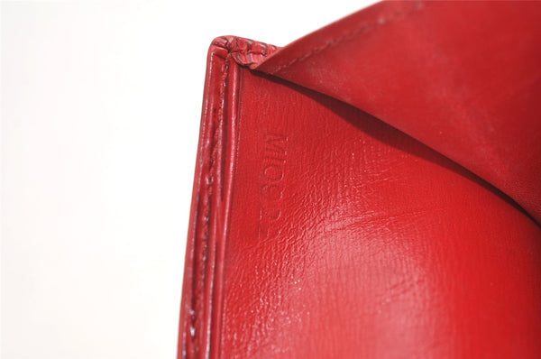 Auth Louis Vuitton Epi Pochette Porte Monnaie Credit Wallet Red M63577 LV 4065K