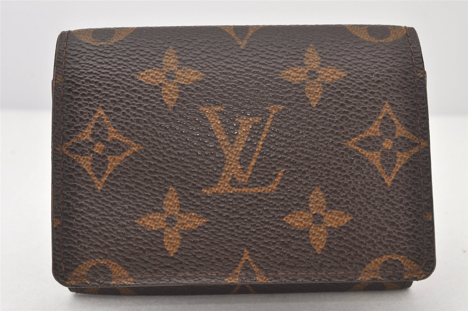 Auth Louis Vuitton Monogram Enveloppe Carte de Visite Card Case M62920 LV 4066K