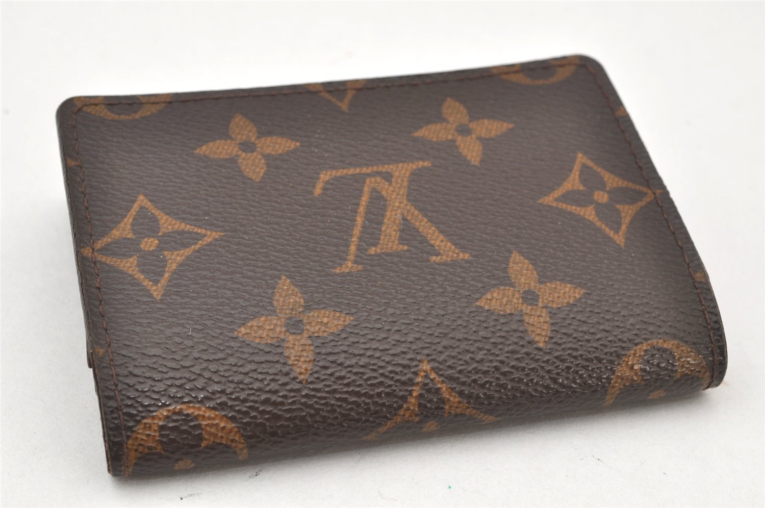 Auth Louis Vuitton Monogram Enveloppe Carte de Visite Card Case M62920 LV 4066K