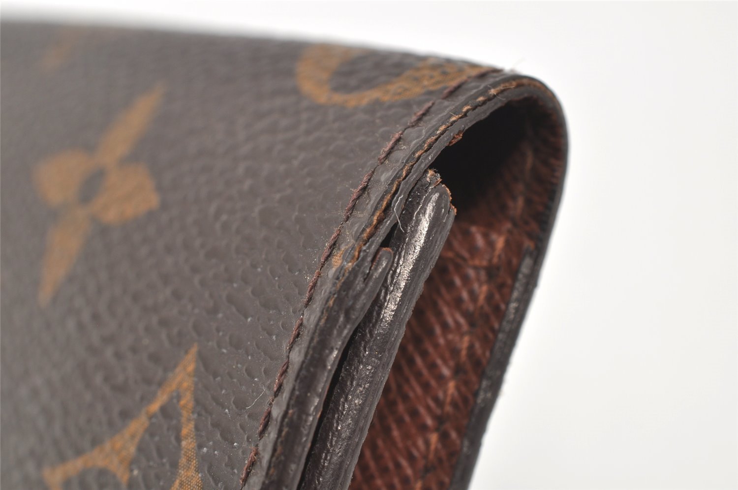 Auth Louis Vuitton Monogram Enveloppe Carte de Visite Card Case M62920 LV 4066K