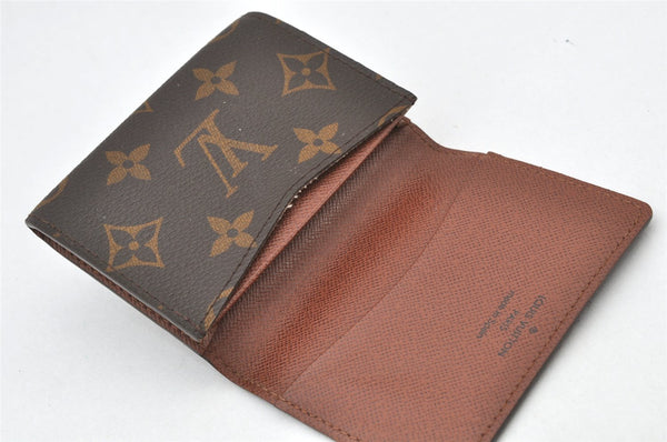 Auth Louis Vuitton Monogram Enveloppe Carte de Visite Card Case M62920 LV 4066K