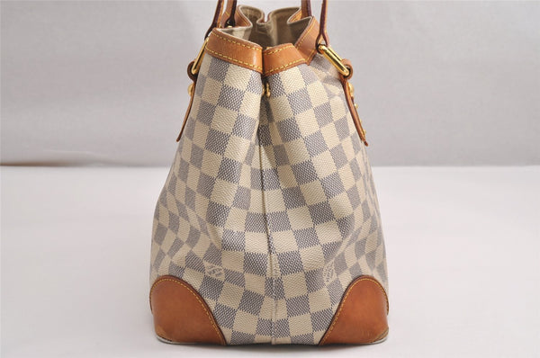 Authentic Louis Vuitton Damier Azur Hampstead PM N51207 Shoulder Tote Bag 4067J
