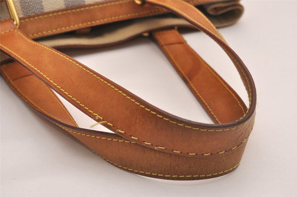 Authentic Louis Vuitton Damier Azur Hampstead PM N51207 Shoulder Tote Bag 4067J