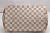 Authentic Louis Vuitton Damier Azur Hampstead PM N51207 Shoulder Tote Bag 4067J