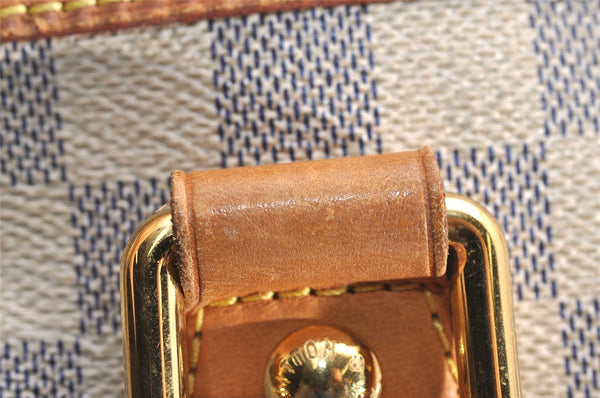 Authentic Louis Vuitton Damier Azur Hampstead PM N51207 Shoulder Tote Bag 4067J