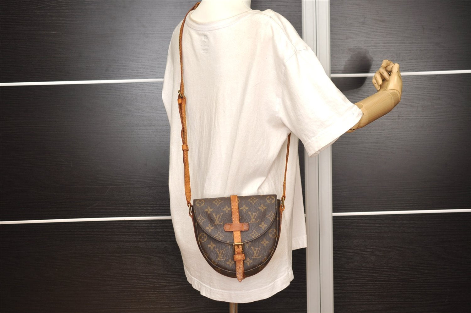 Authentic Louis Vuitton Monogram Chantilly PM Shoulder Bag M51234 Junk 4068J