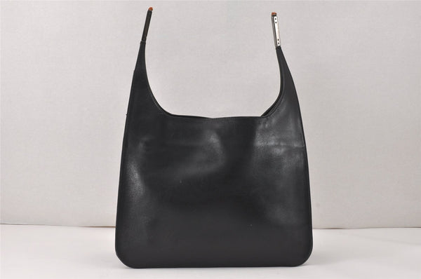 Authentic GUCCI Vintage Shoulder Hand Bag Leather 0013167 Black Junk 4068K