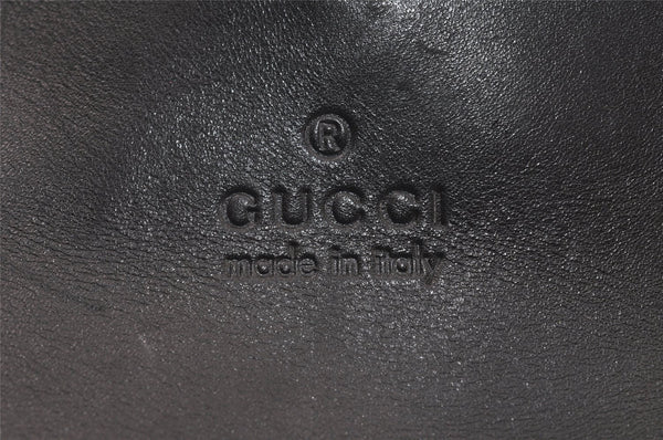 Authentic GUCCI Vintage Shoulder Hand Bag Leather 0013167 Black Junk 4068K
