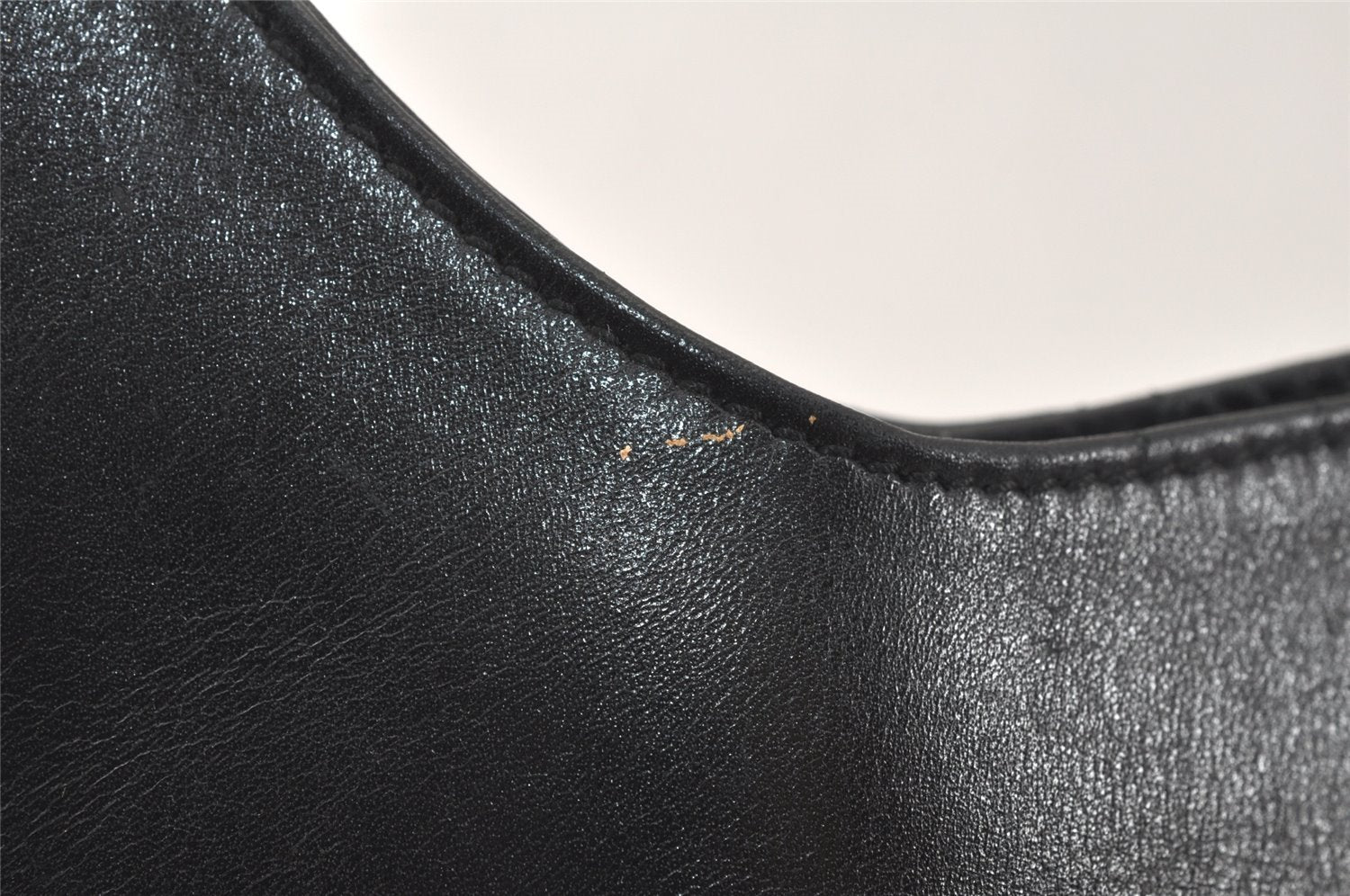 Authentic GUCCI Vintage Shoulder Hand Bag Leather 0013167 Black Junk 4068K