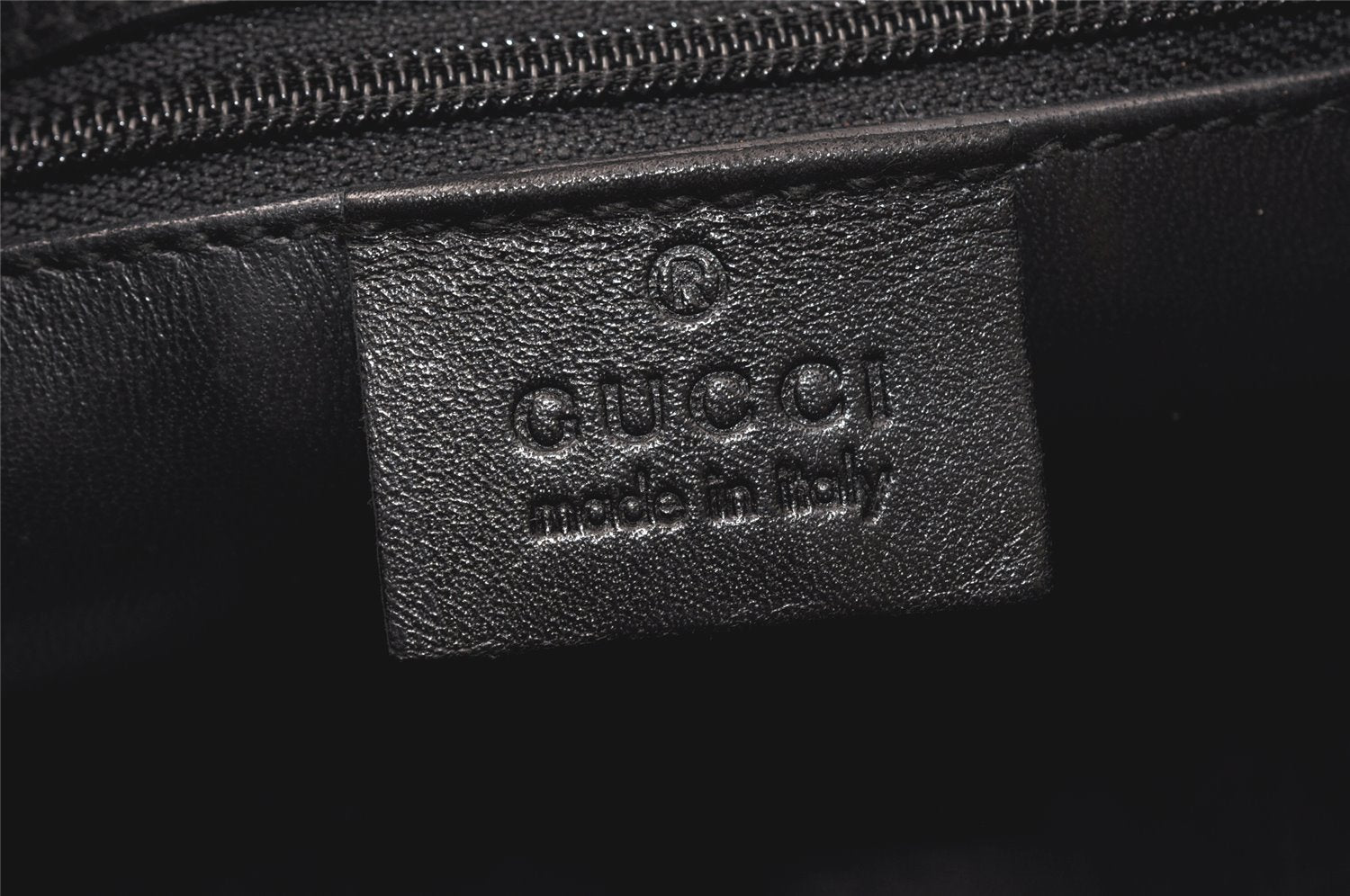 Authentic GUCCI Vintage Shoulder Hand Bag Leather 0013167 Black Junk 4068K