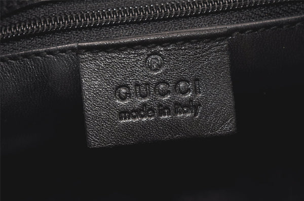 Authentic GUCCI Vintage Shoulder Hand Bag Leather 0013167 Black Junk 4068K