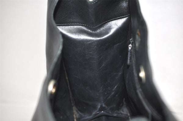 Authentic GUCCI Vintage Shoulder Hand Bag Leather 0013167 Black Junk 4068K