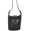 Authentic FENDI Vintage Shoulder Hand Bag Purse Jersey Leather Black Junk 4069K