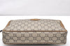 Authentic GUCCI GG Plus Clutch Hand Bag Purse PVC Leather Brown Junk 4070K