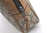 Authentic GUCCI GG Plus Clutch Hand Bag Purse PVC Leather Brown Junk 4070K