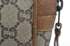 Authentic GUCCI GG Plus Clutch Hand Bag Purse PVC Leather Brown Junk 4070K