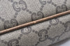 Authentic GUCCI GG Plus Clutch Hand Bag Purse PVC Leather Brown Junk 4070K