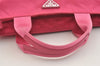 Auth PRADA VELA Nylon Tessuto Saffiano Leather 2Way Tote Bag BN2867 Pink 4071J