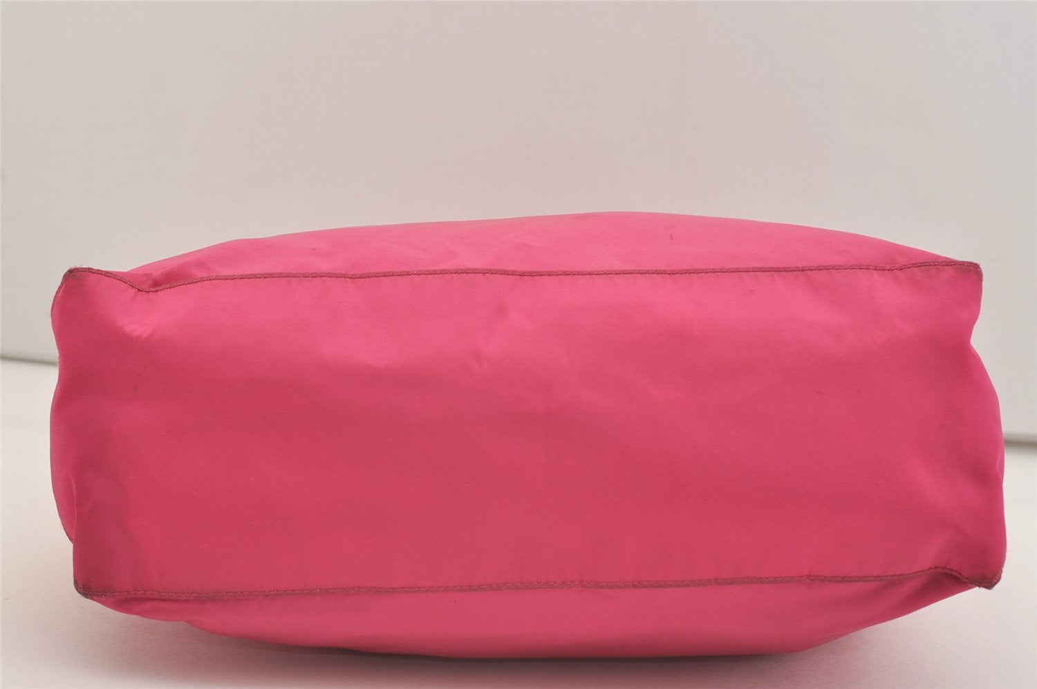 Auth PRADA VELA Nylon Tessuto Saffiano Leather 2Way Tote Bag BN2867 Pink 4071J