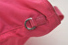 Auth PRADA VELA Nylon Tessuto Saffiano Leather 2Way Tote Bag BN2867 Pink 4071J