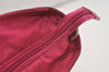 Auth PRADA VELA Nylon Tessuto Saffiano Leather 2Way Tote Bag BN2867 Pink 4071J