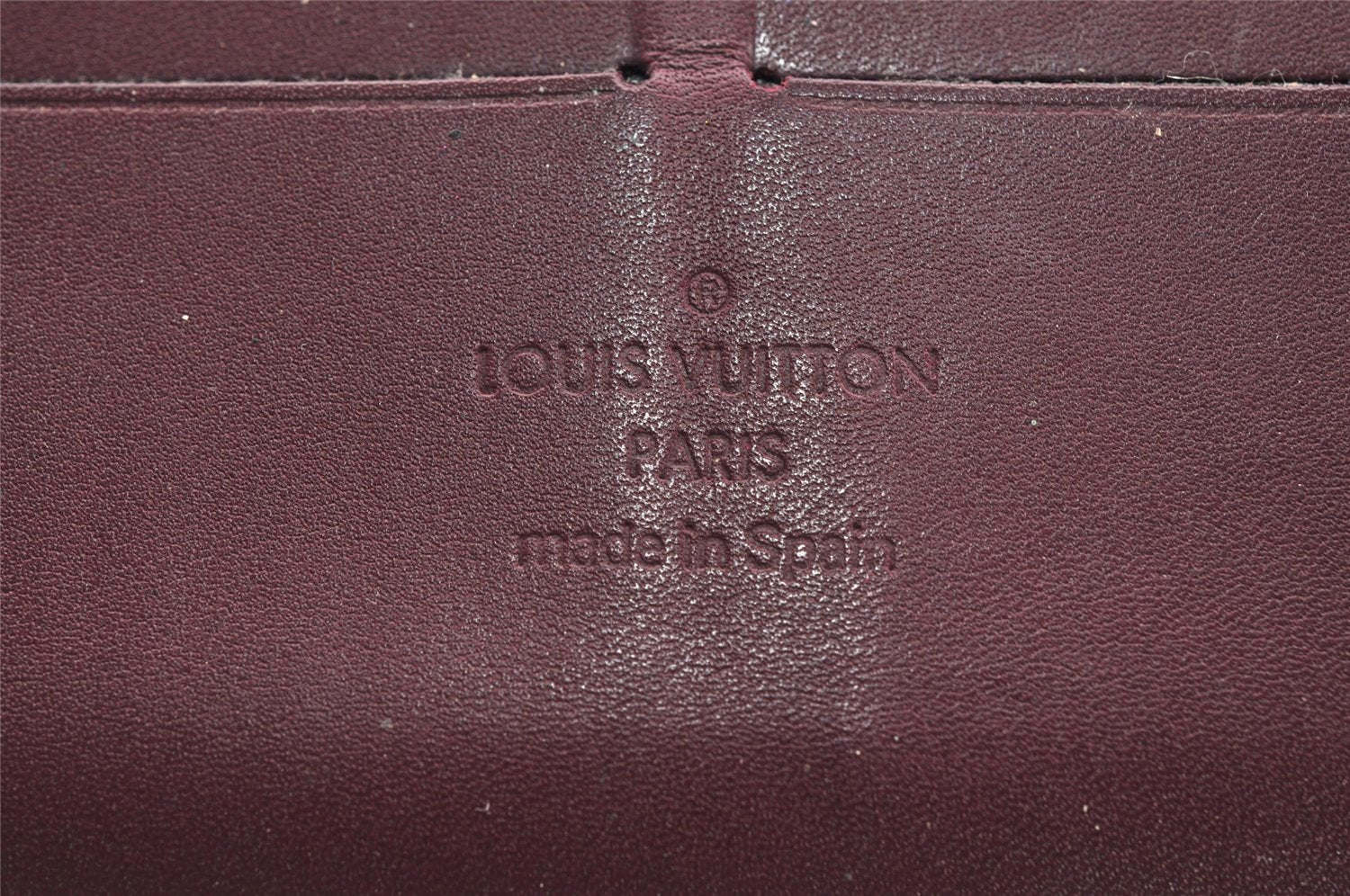 Authentic Louis Vuitton Vernis Zippy Organizer Long Wallet M93609 Purple 4072I