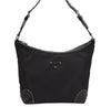 Authentic PRADA Nylon Tessuto Leather Shoulder Hand Bag Purse Black 4072J