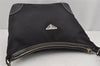 Authentic PRADA Nylon Tessuto Leather Shoulder Hand Bag Purse Black 4072J