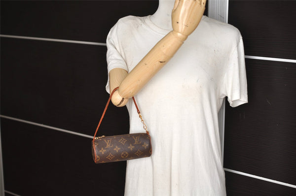 Authentic Louis Vuitton Monogram Papillon Pouch Old Model LV 4072K