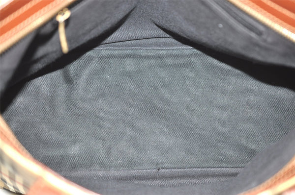 Authentic BURBERRY Vintage Nova Check Shoulder Tote Bag PVC Leather Beige 4073J