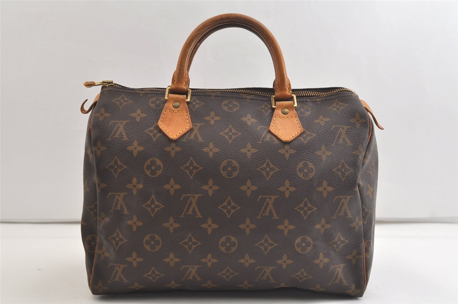 Authentic Louis Vuitton Monogram Speedy 30 Hand Boston Bag M41526 LV 4073K