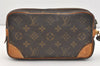 Authentic Louis Vuitton Monogram Marly Dragonne PM M51827 Clutch Bag Junk 4074J