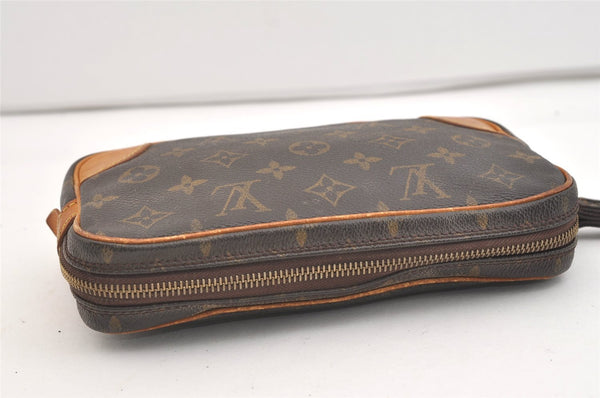 Authentic Louis Vuitton Monogram Marly Dragonne PM M51827 Clutch Bag Junk 4074J