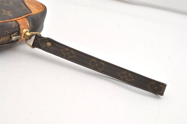 Authentic Louis Vuitton Monogram Marly Dragonne PM M51827 Clutch Bag Junk 4074J