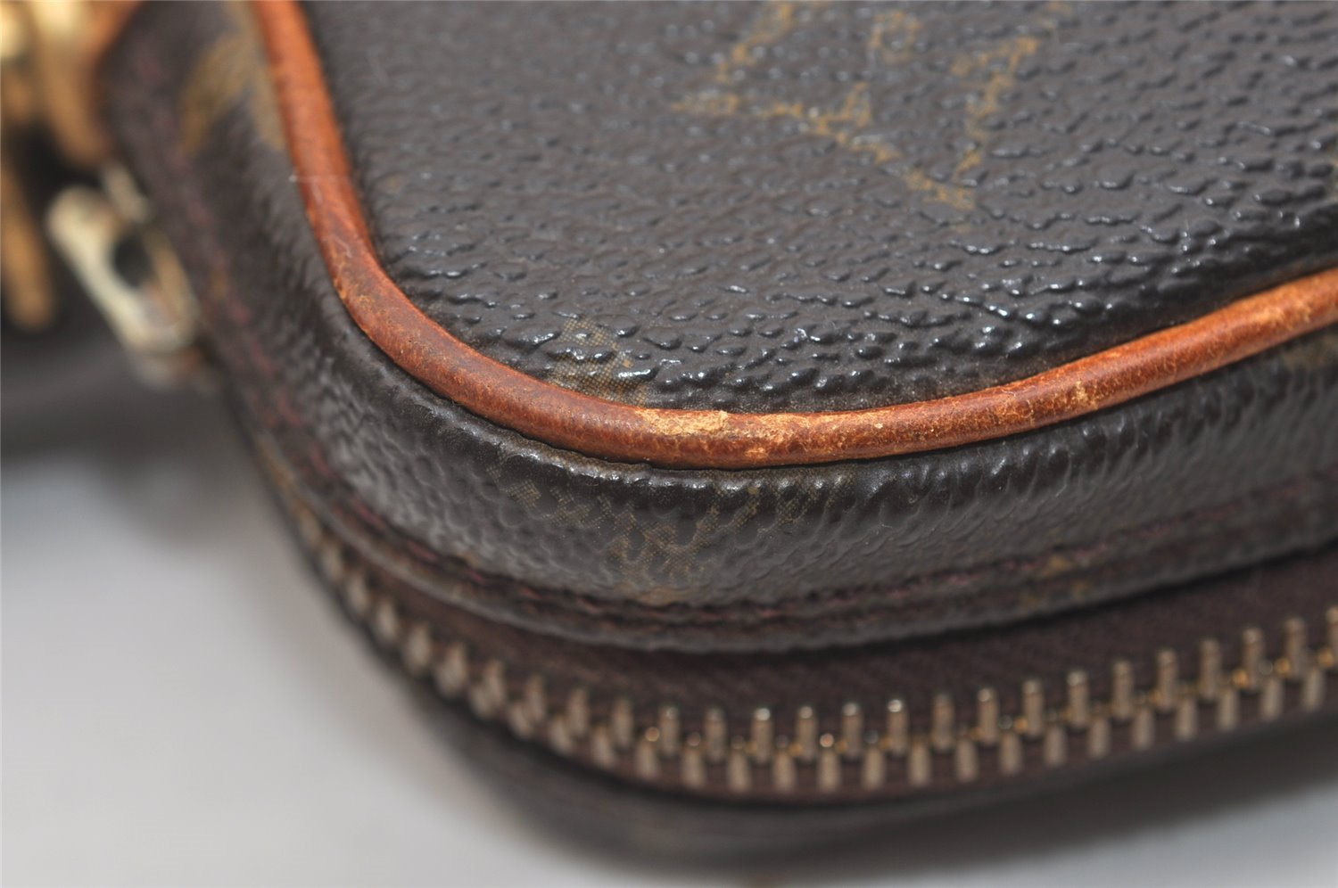 Authentic Louis Vuitton Monogram Marly Dragonne PM M51827 Clutch Bag Junk 4074J